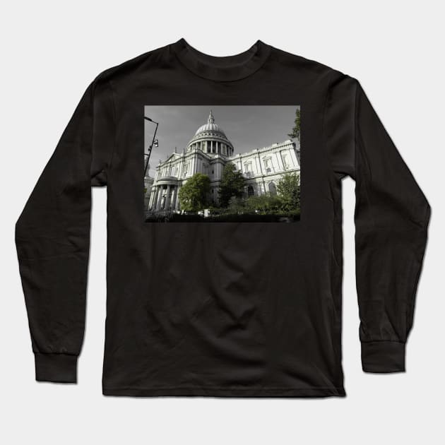 St Paul’s Cathedral and greenery Long Sleeve T-Shirt by fantastic-designs